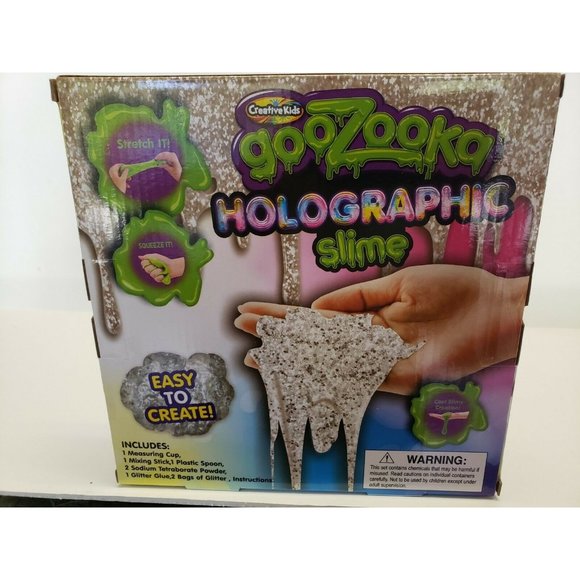 Creative Kids GooZooka Slime It's Slime Time Stretch Squeeze Glitter - Picture 1 of 7